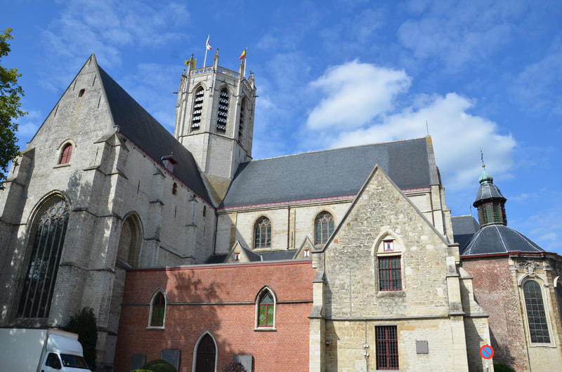 Onze-Lieve-Vrouwekerk in Dendermonde. België. 