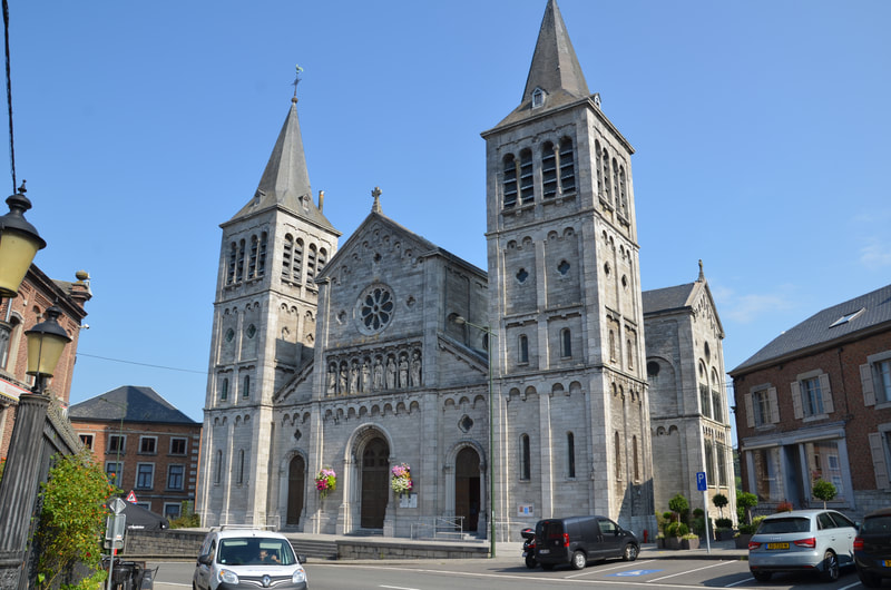 Kerk van de Visitatie van de Maagd Maria in Rochefort. België. 