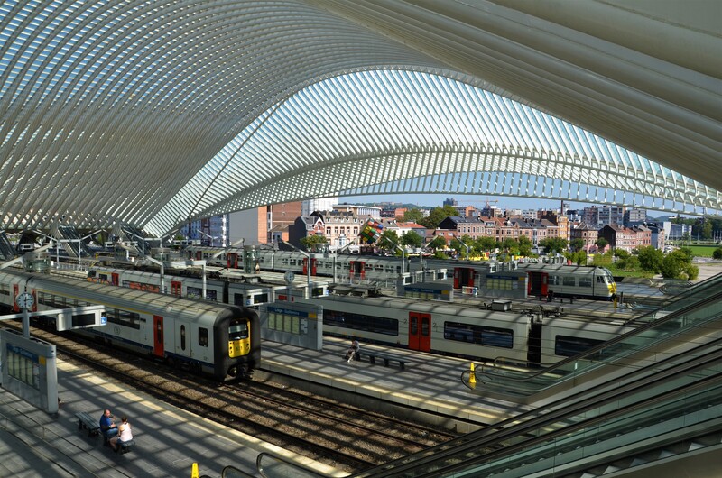 Guillemins-station in Luik. België. 