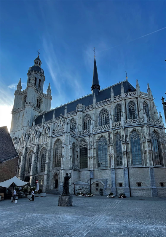 Saint Martin's Basilica in City Halle, Belgium.