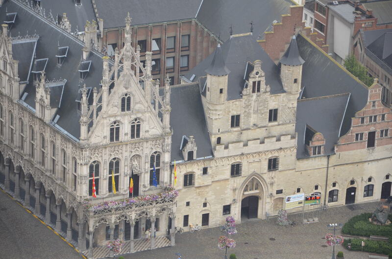 Het belfort van St. Rumbold in Mechelen. Belgie. 