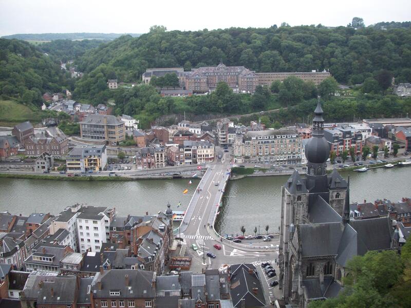 Uitzicht vanaf de citadel van Dinant. België.