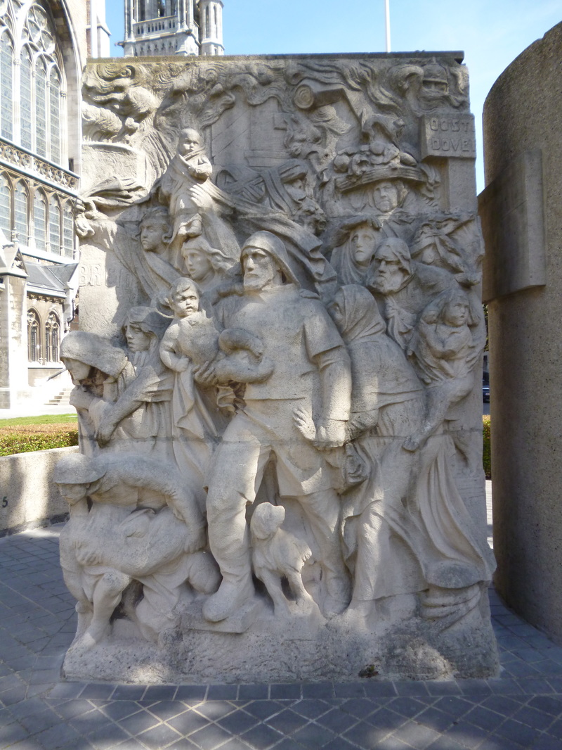 Pomnik wojenny w Ostendzie. Belgia.