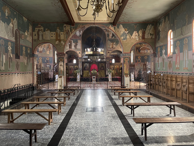 Chevetogne Byzantijnse kerk. België. 