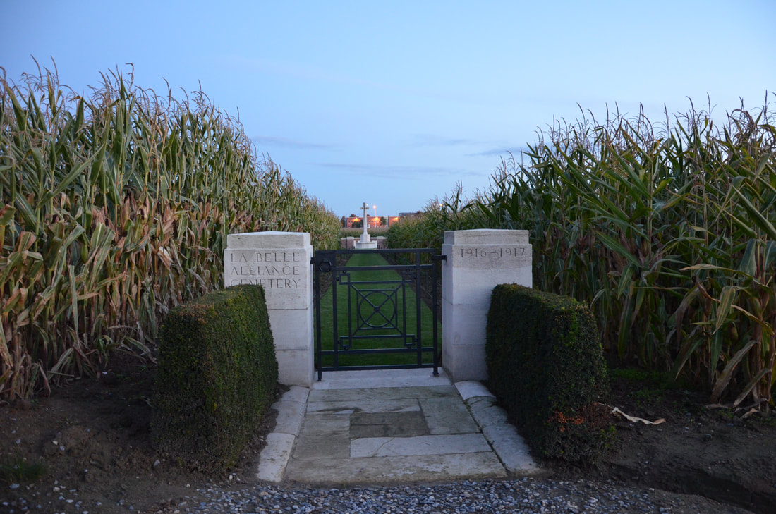 Oorlogsbegraafplaats in Ieper, België