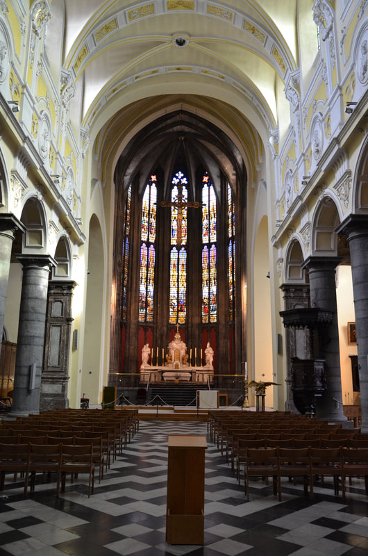 Kościół św. Dionizego w Liege. Belgia. 