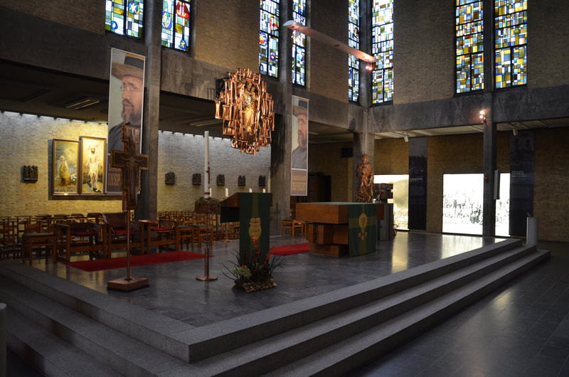 Kaplica św. Antoniego w Leuven gdzie znajduje się krypta z grobem Ojca Damiana, opiekuna trędowatych.   