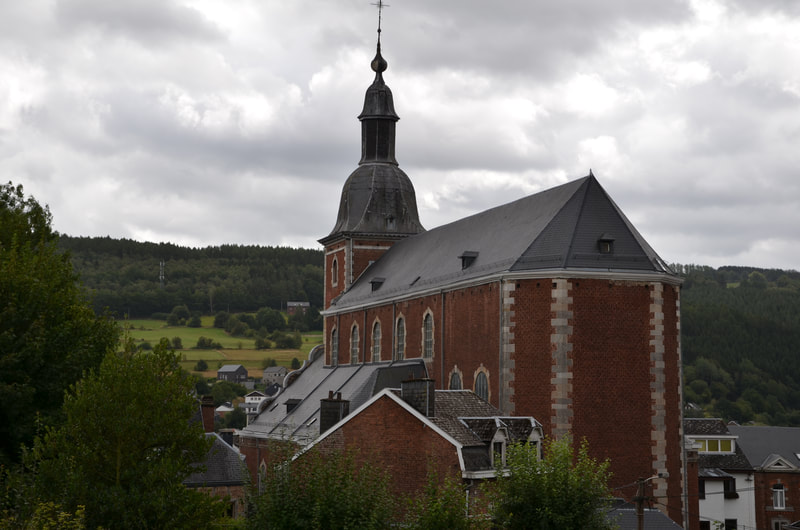 Kerk van Sint Sebastiaan in Stavelot. België. 