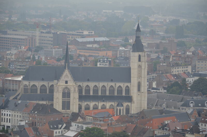 Het belfort van St. Rumbold in Mechelen. Belgie. 