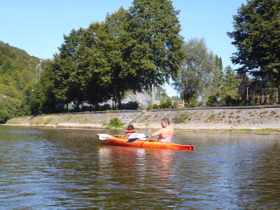 Hamoir-Kayak Les remous. Belgia.