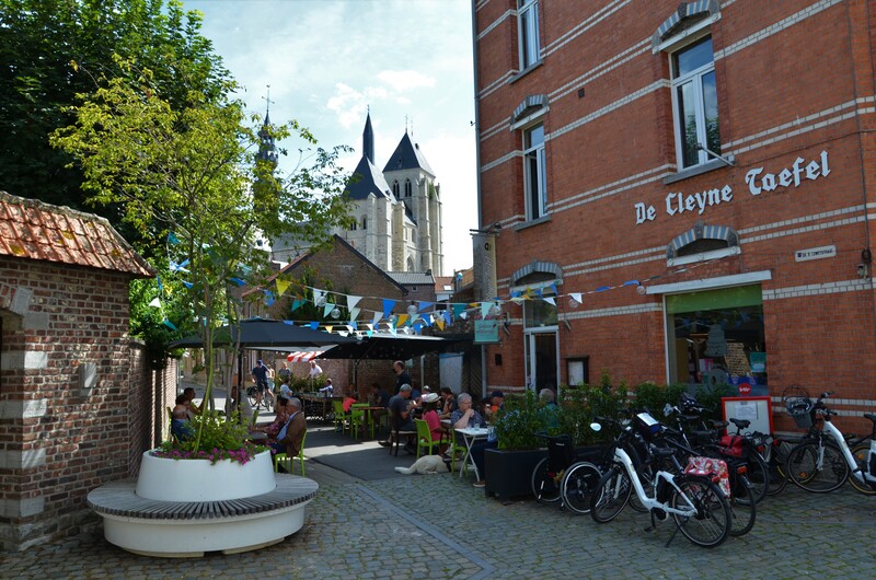 Stad Zoutleeuw in België. 